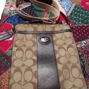 Coach crossbody bag with certification